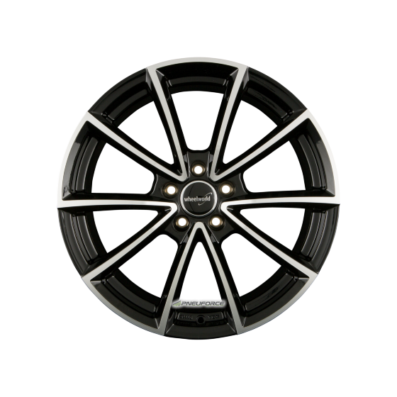 2DRV BY WHEELWORLD - WH28 SCHWARZ HOCHGLANZPOLIERT 8X18 LK:5/112 ET:45 ML:66,6